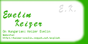 evelin keizer business card
